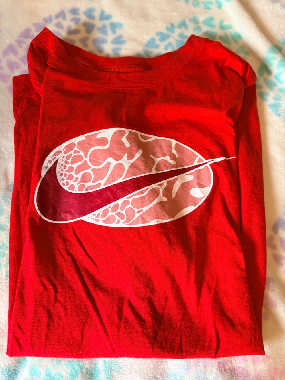 Nike Red Short Sleeve Logo Tee